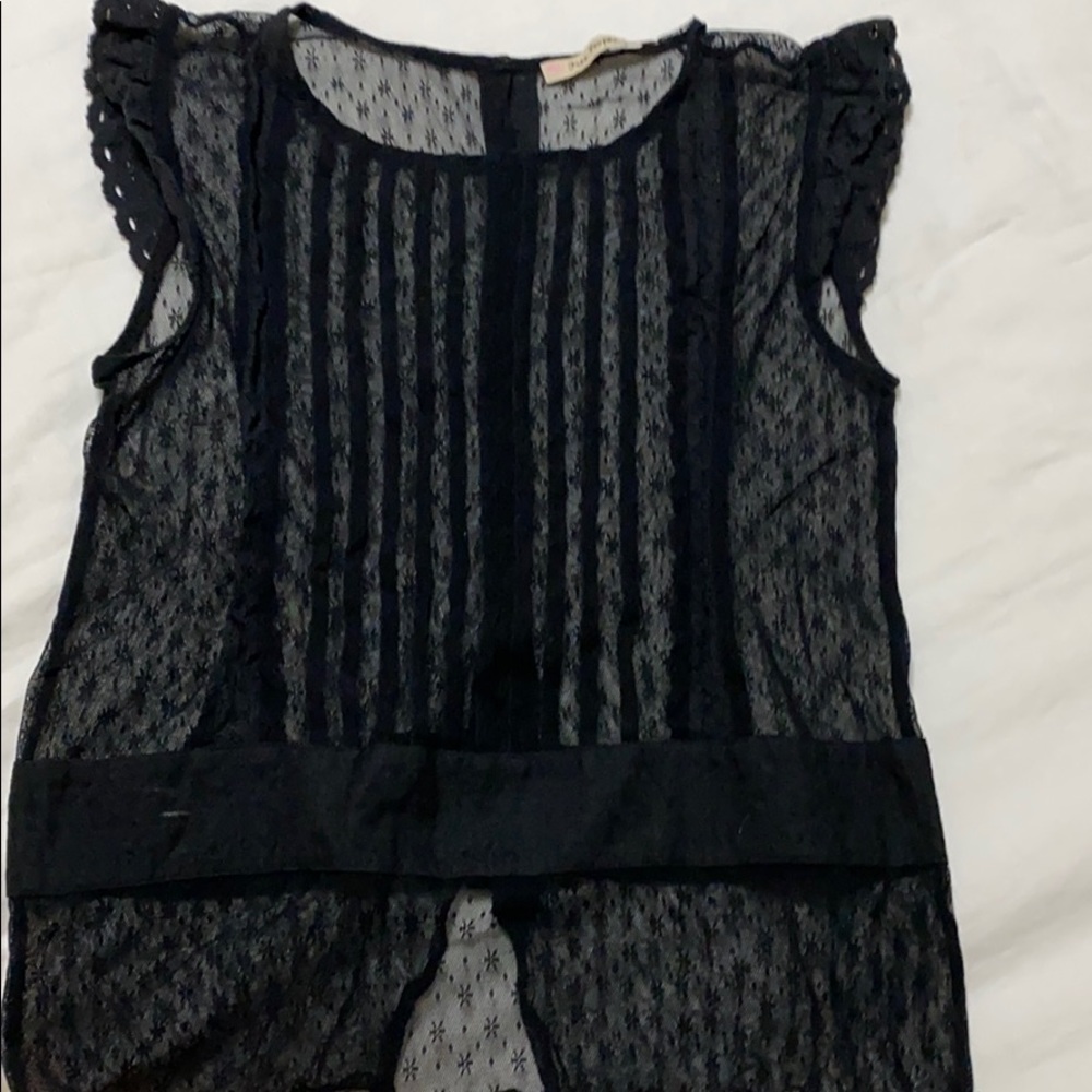 Black lace blouse